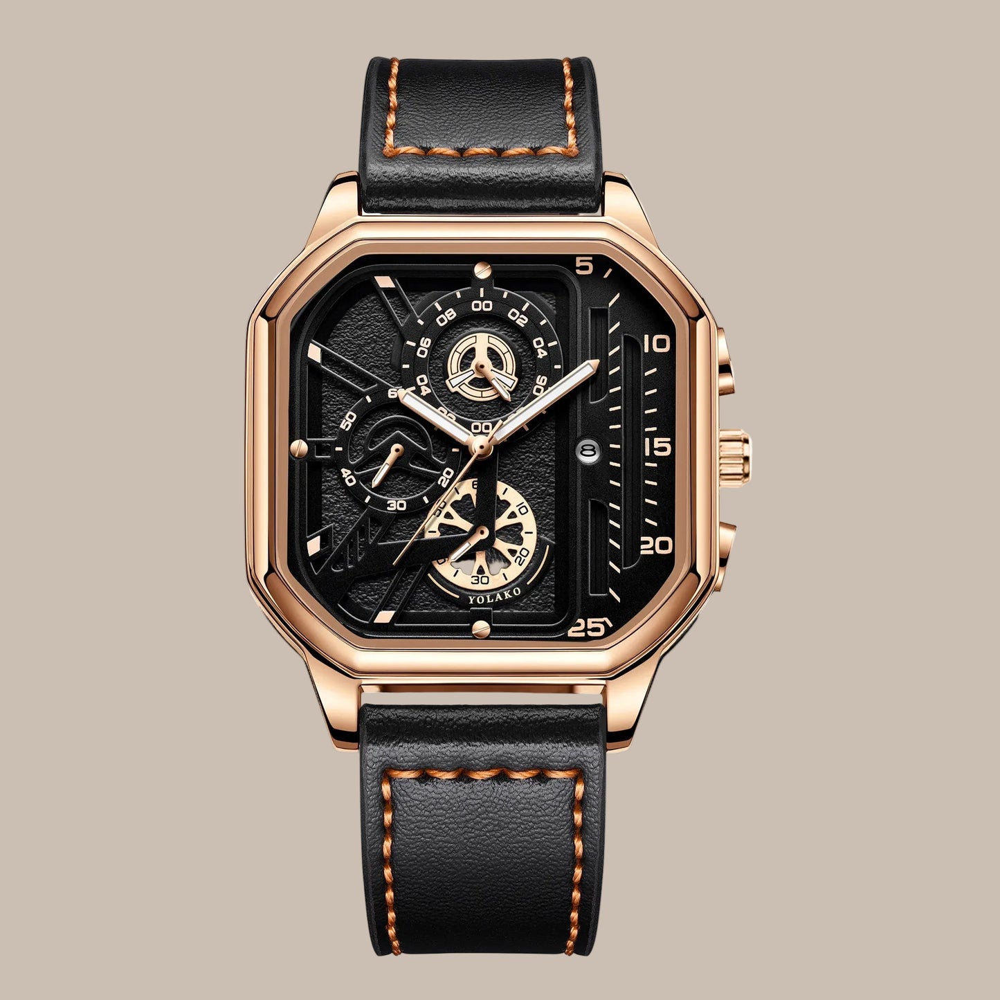 Men's Square Luxury Watch