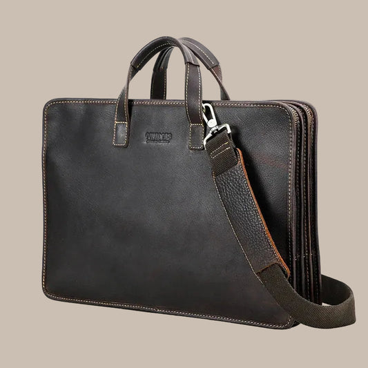 Men’s Leather Business Tote
