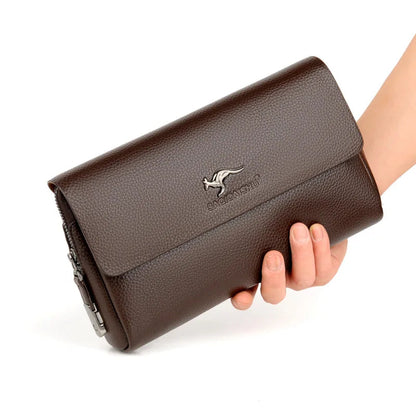 Buckle Zipper Clutch Bag