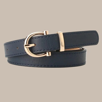 Women's Retro Oval Buckle Belt