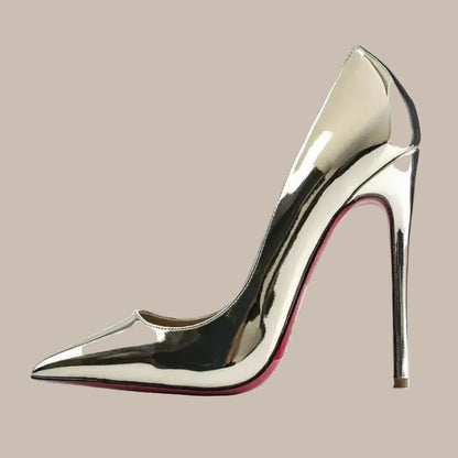Plus Size Red Pointed Pumps