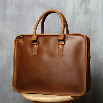 Vintage Cowhide Laptop Bag