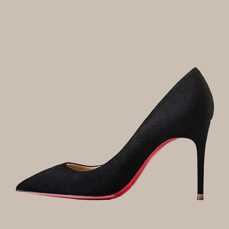 Plus Size Red Pointed Pumps