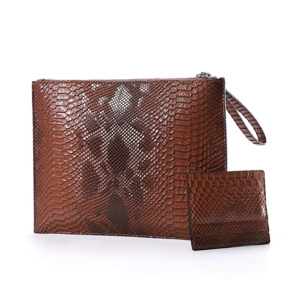 Python Pattern Clutch Bag