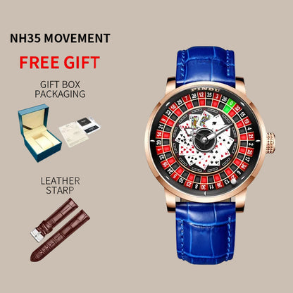 Men’s Luxury Poker Dial Watch