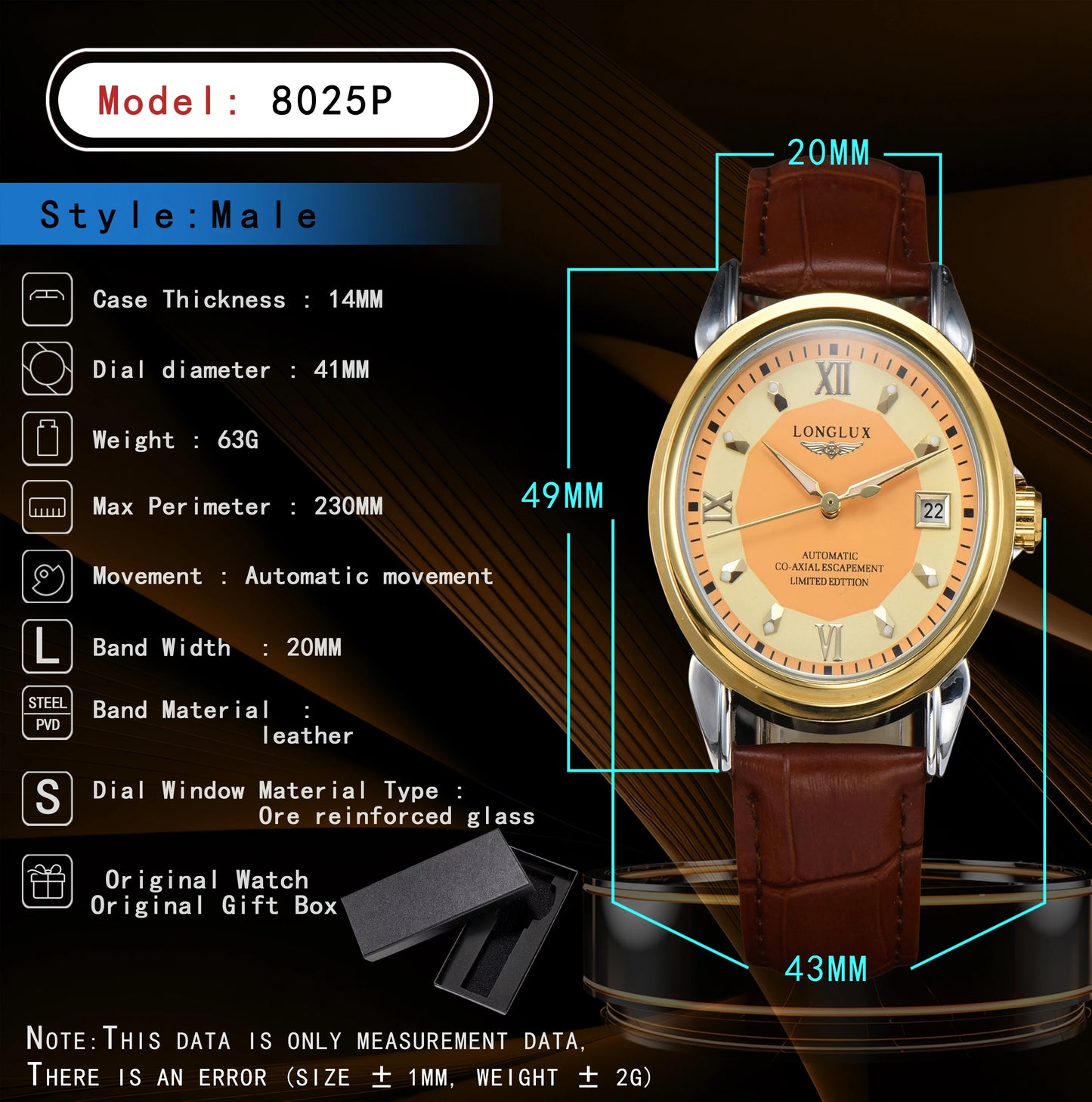 Men’s Casual Gift Watch