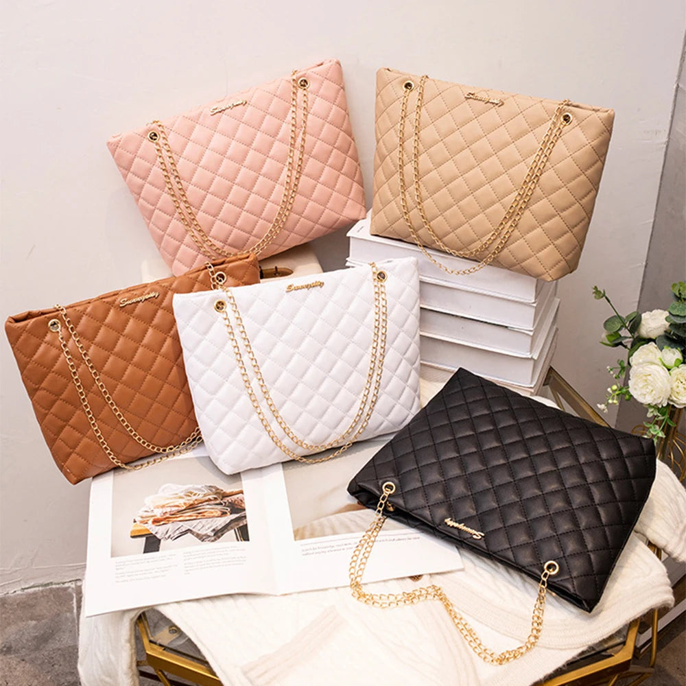 Women's PU Box Tote Bag