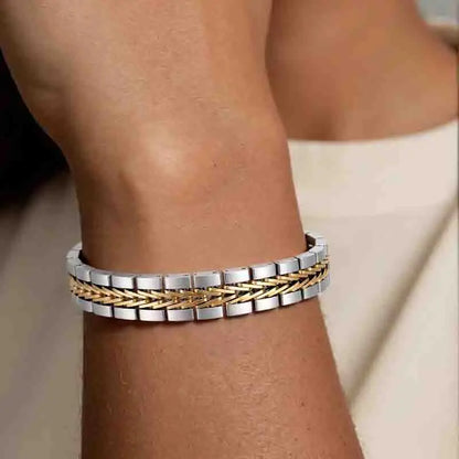 Gold-Plated Cuban Toggle Bracelet
