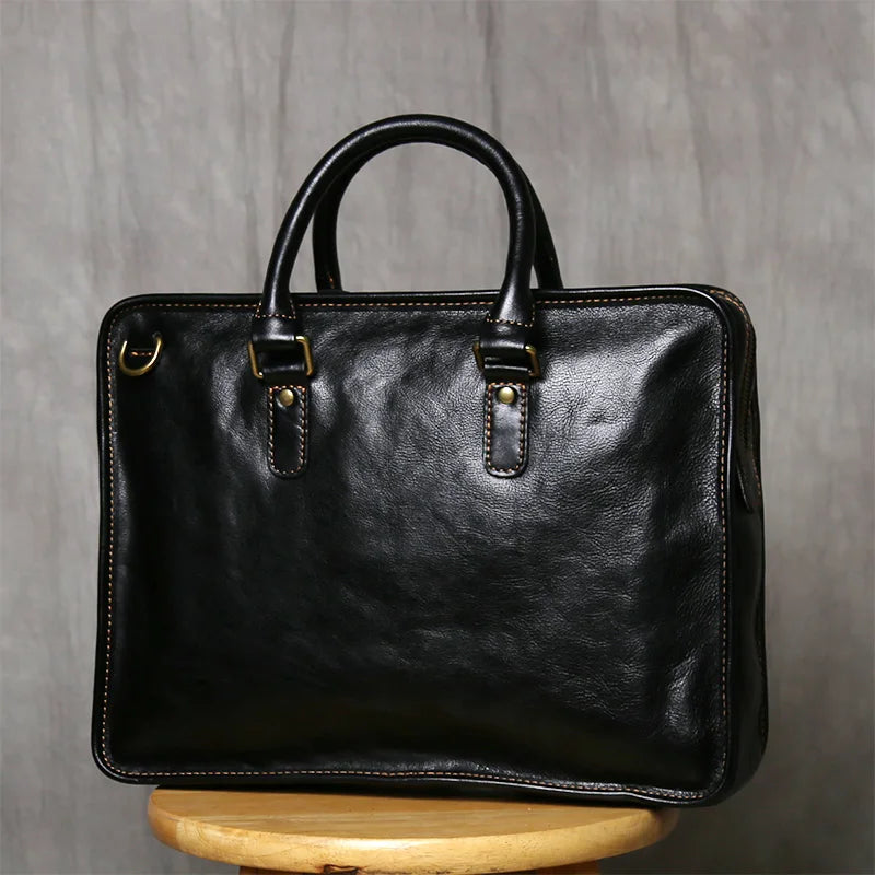 Vintage Cowhide Laptop Bag
