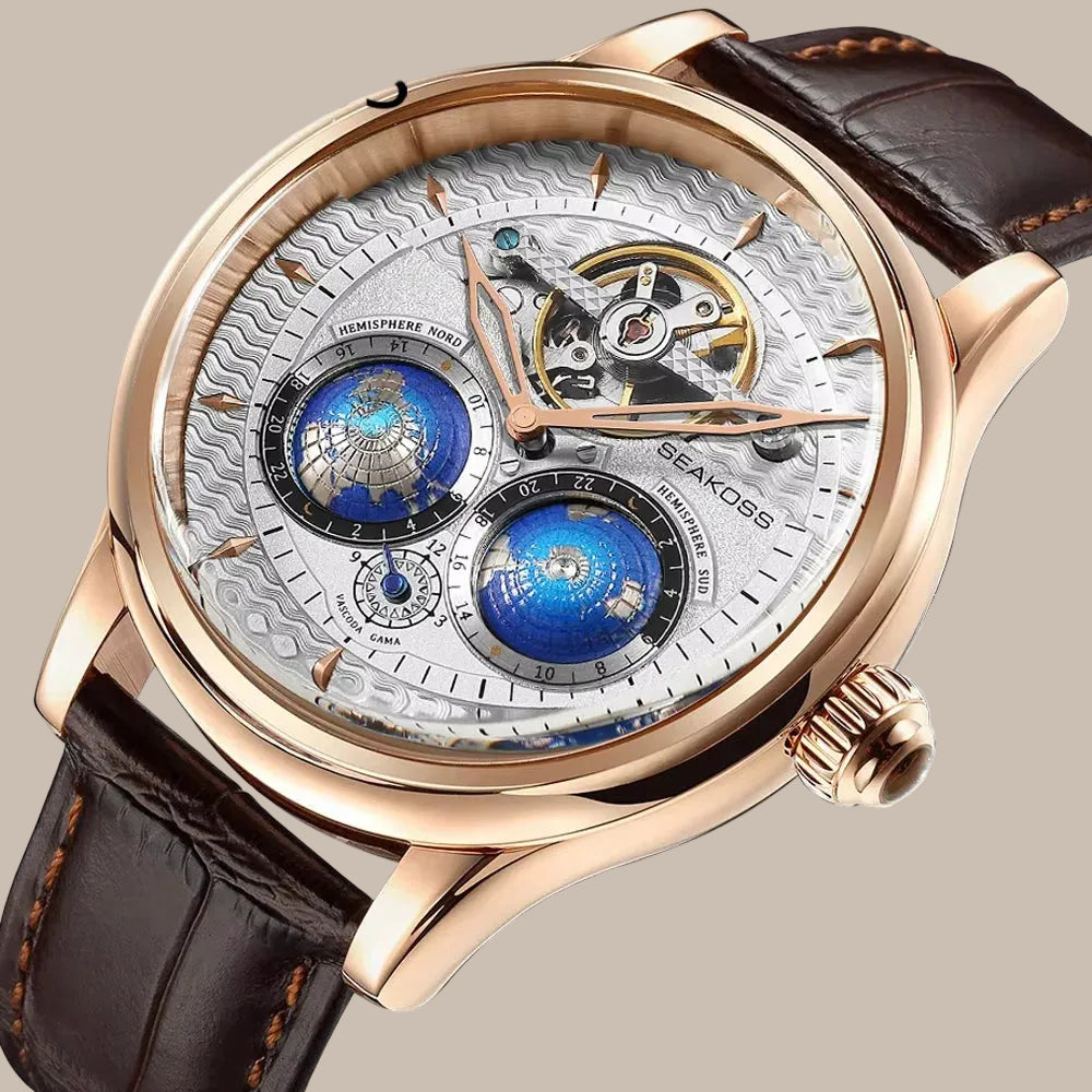 Double Earth World Time Watch