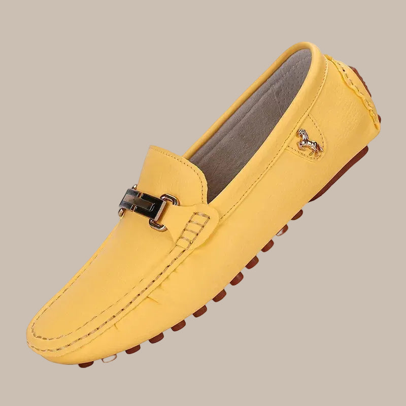 Men's Handmade PU Leather Driving Loafers