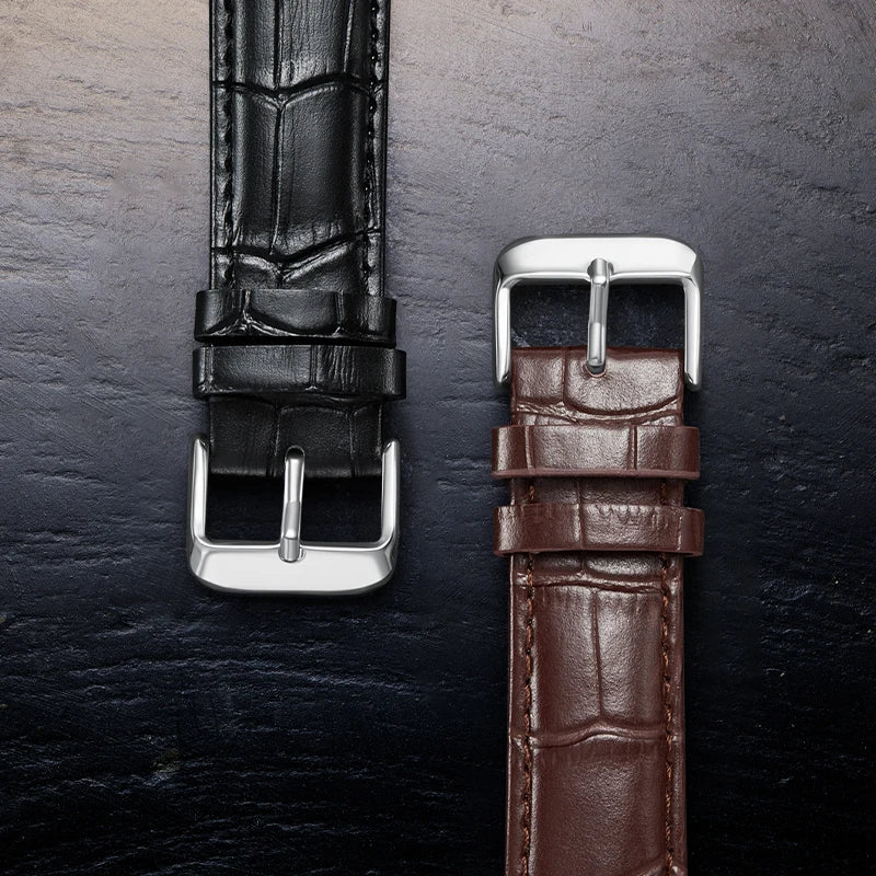 Genuine Leather Strap Watch