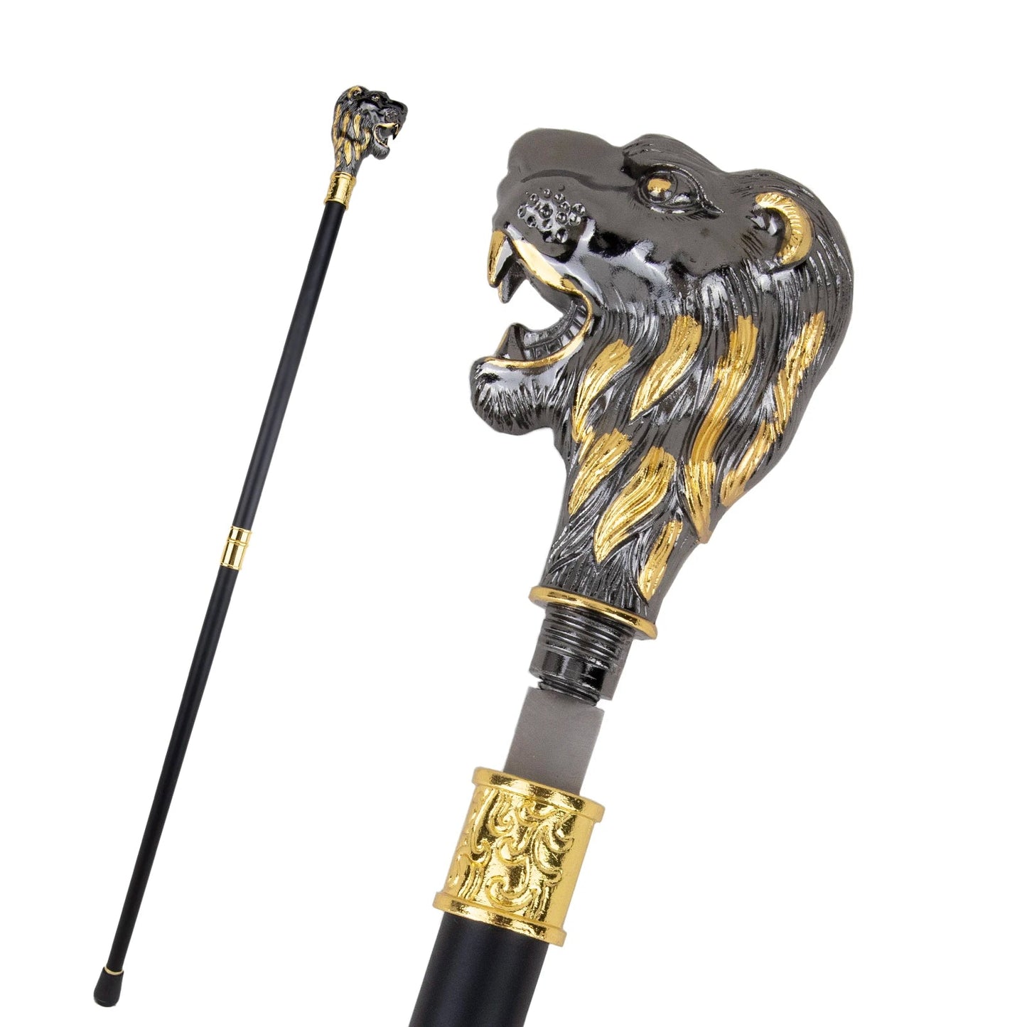 Golden Blue Flower Cane