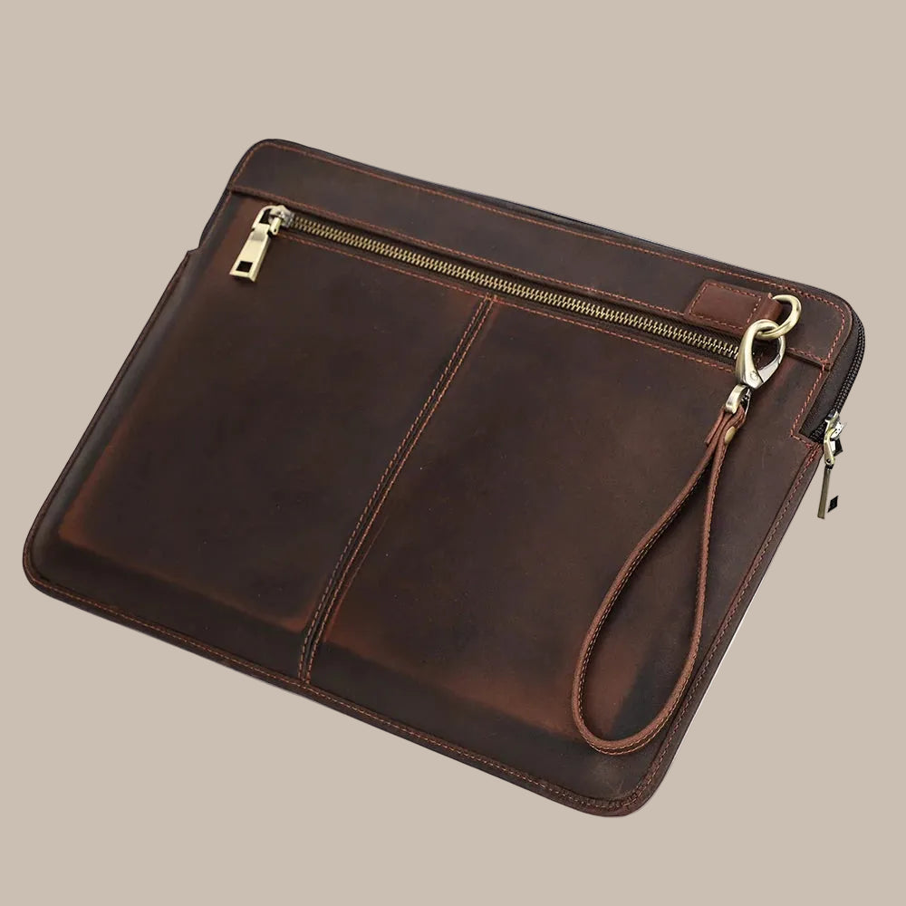 Luxury Crazy Horse Laptop Bag