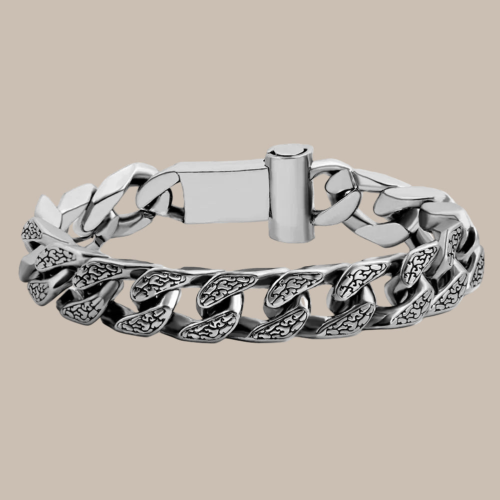 Full Rhinestone Prong Cuban Link Bracelet