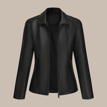 Women's Patchwork Faux Leather Jacket