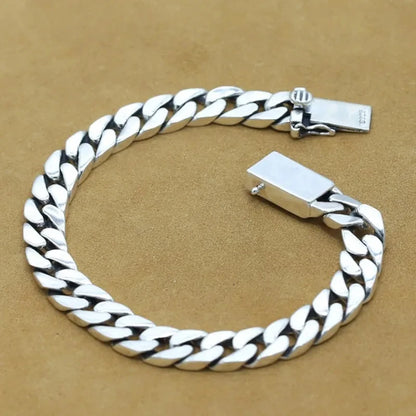 925 Sterling Silver Punk Chain Bracelet