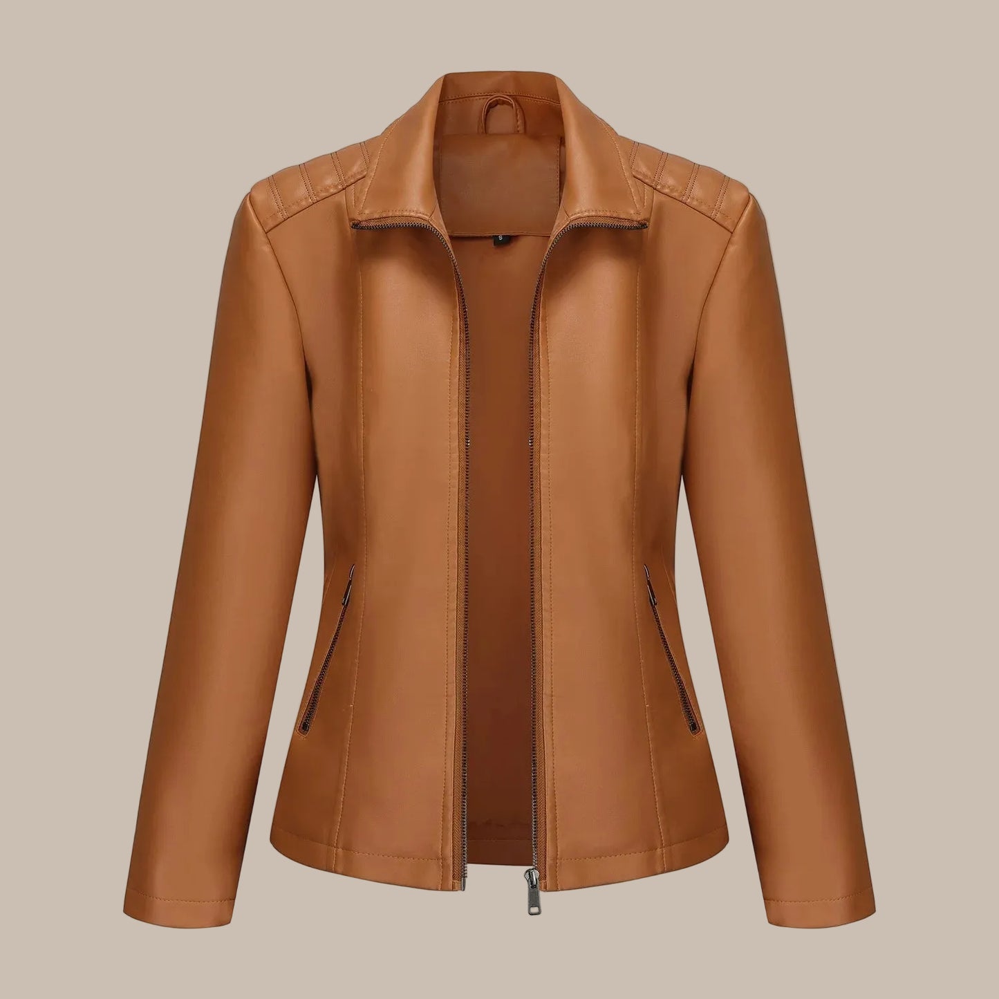 Women's Patchwork Faux Leather Jacket