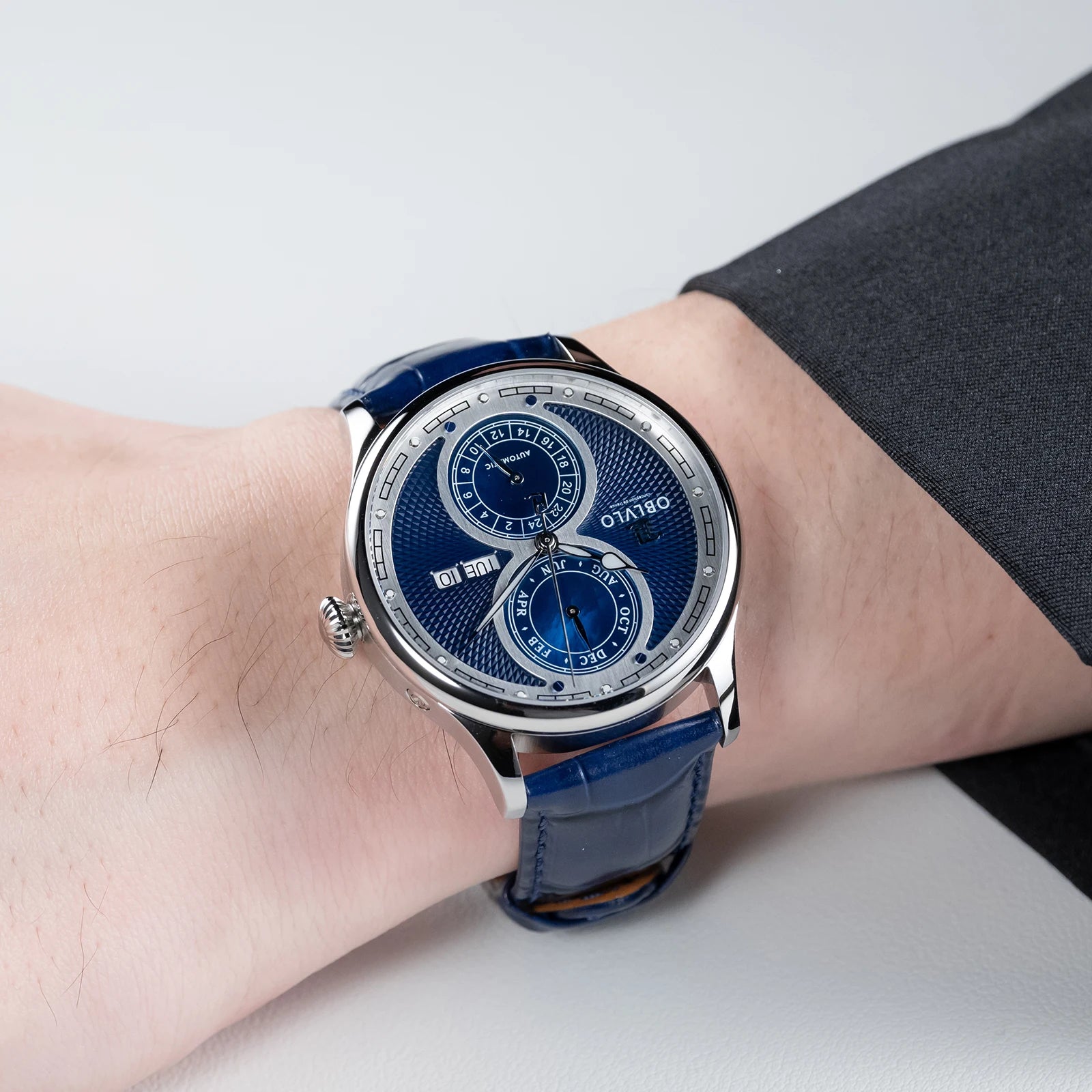 Blue Leather Strap Automatic