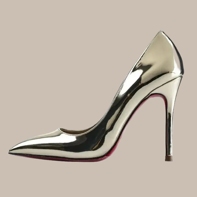 Plus Size Red Pointed Pumps