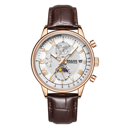 Genuine Leather Strap Watch