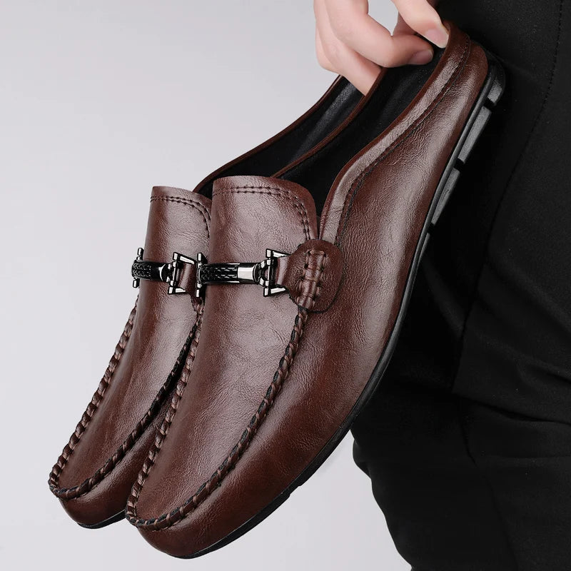 Men’s Metal Buckle Loafers