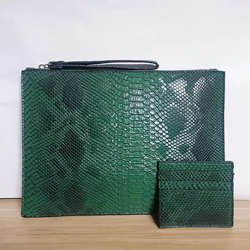 Python Pattern Clutch Bag