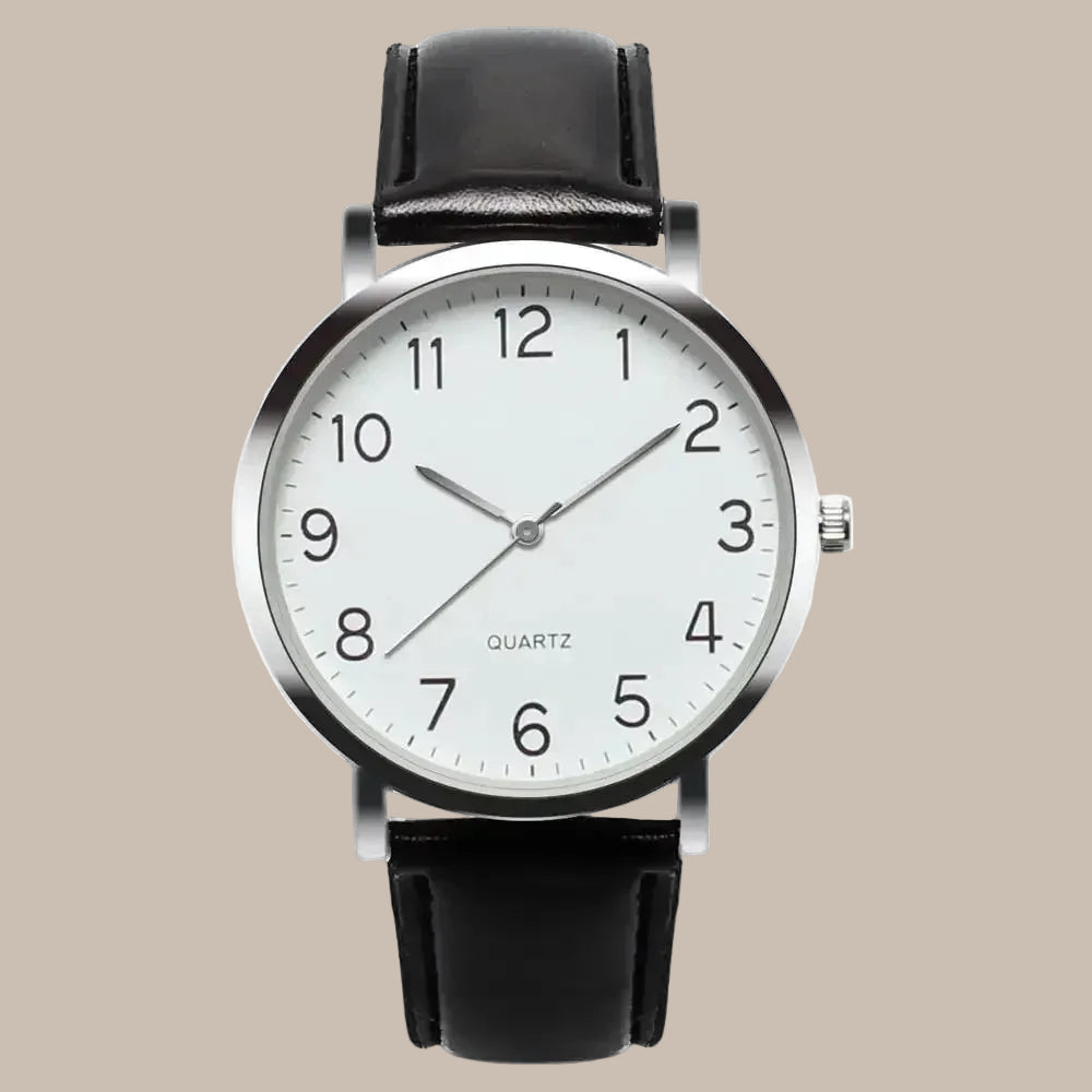 Men's Simple Business Leather Watch
