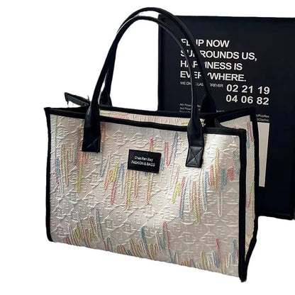 Off-White Canvas Tote Bag