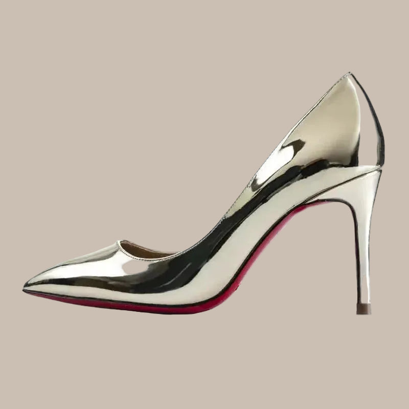 Plus Size Red Pointed Pumps