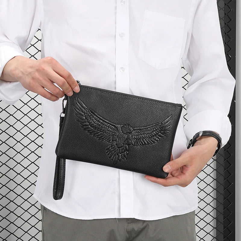 Eagle Emboss Long Wallet