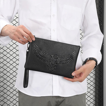 Eagle Emboss Long Wallet