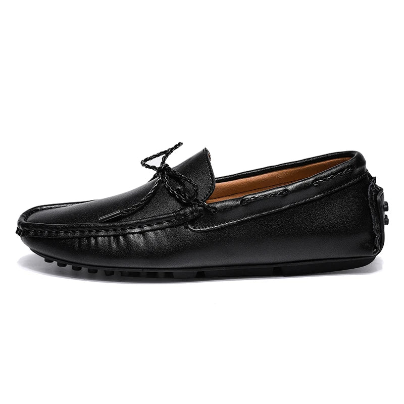 Croc Leather Loafers