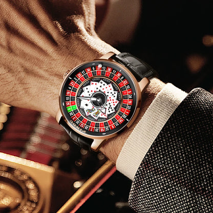 Men’s Luxury Poker Dial Watch