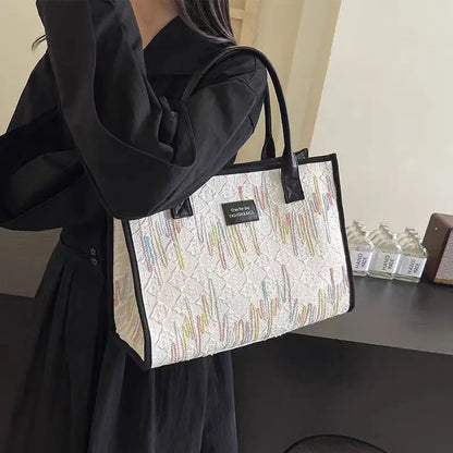 Off-White Canvas Tote Bag