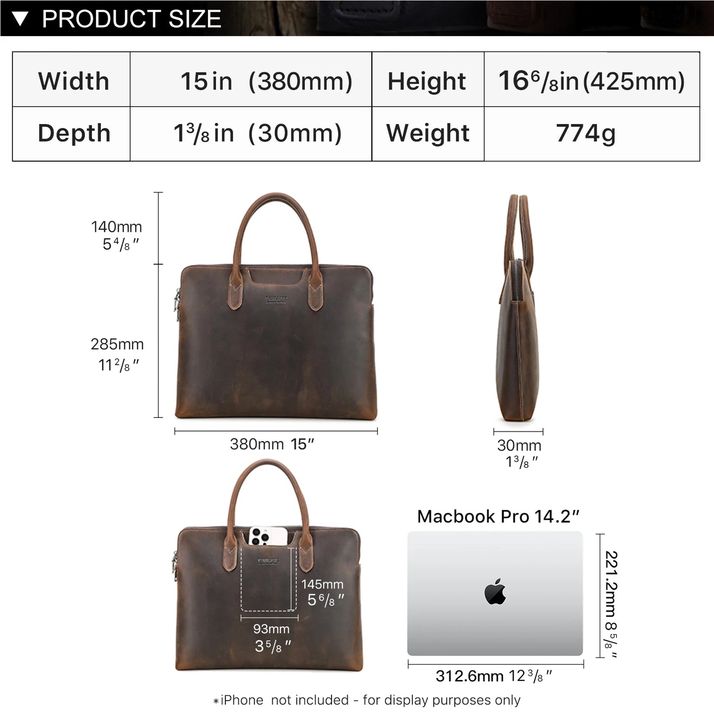 Leather Handbag for Men