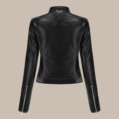 Women's Short Genuine Leather Jacket