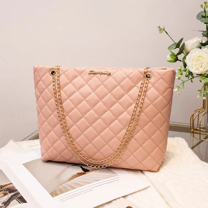 Women's PU Box Tote Bag