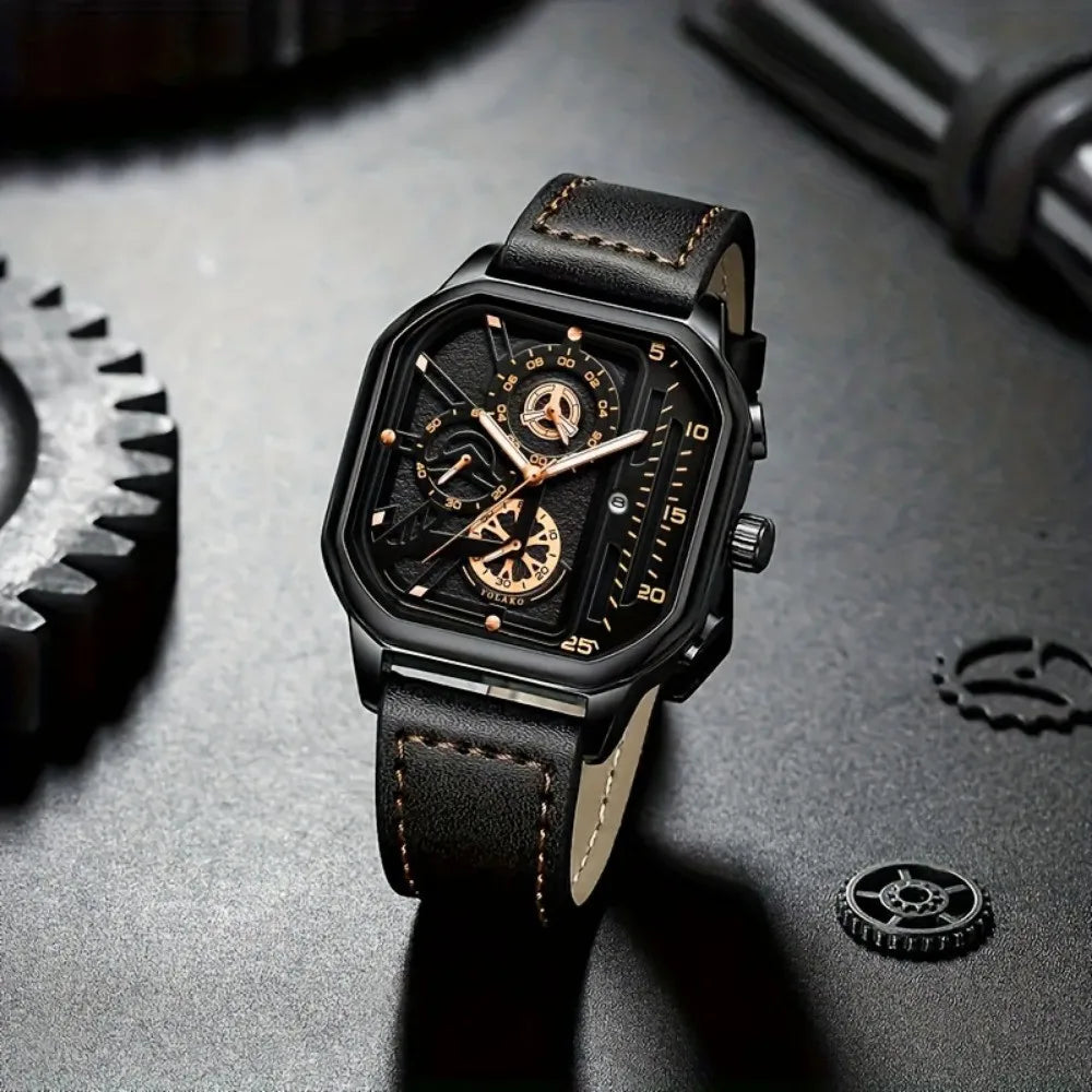 Men's Square Luxury Watch