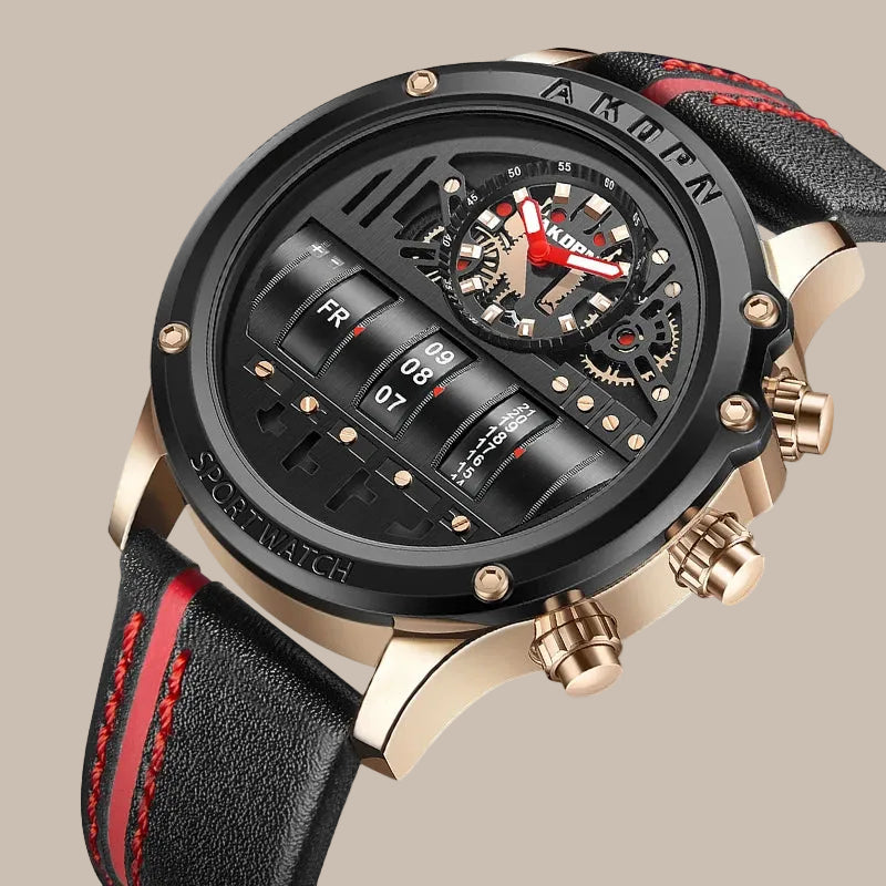Men's Skeleton Quartz Watch