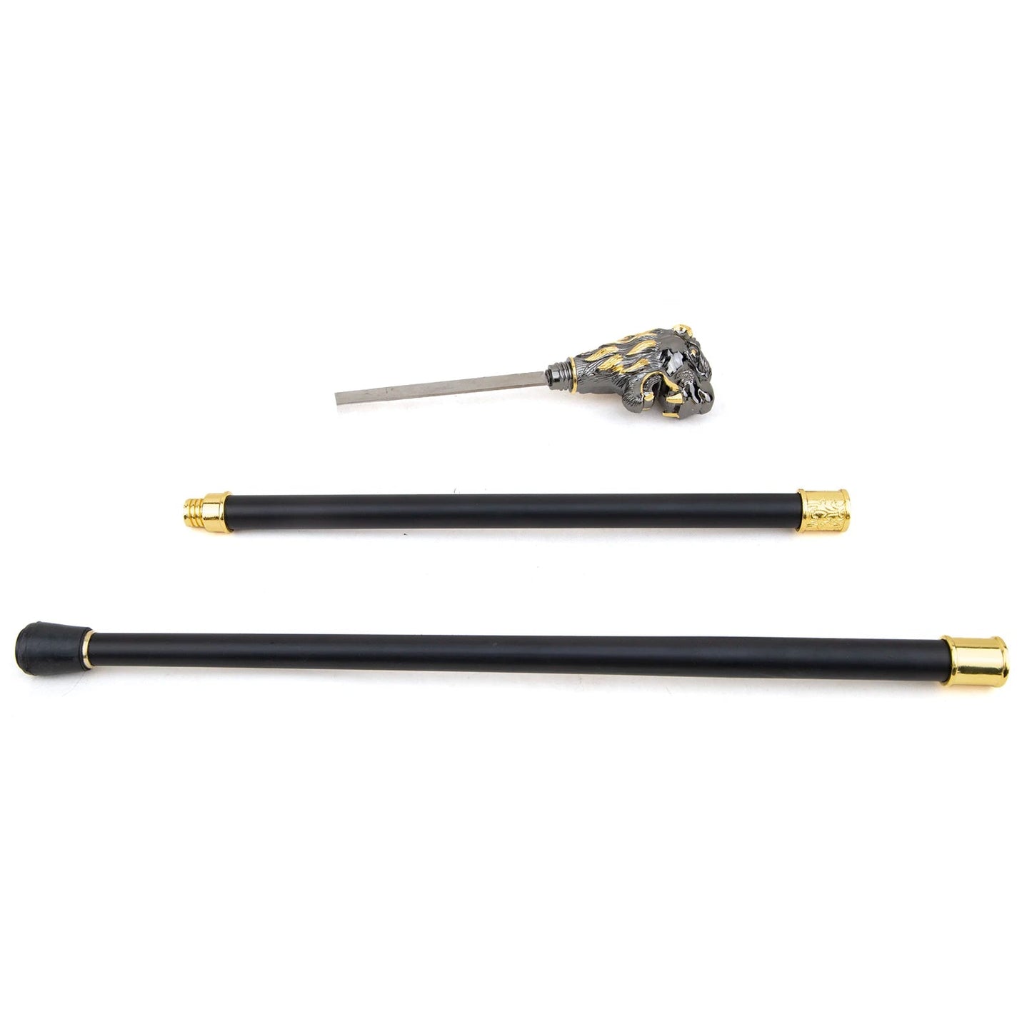 Golden Blue Flower Cane