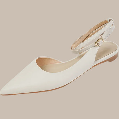 Apricot Beige Flat Shoes