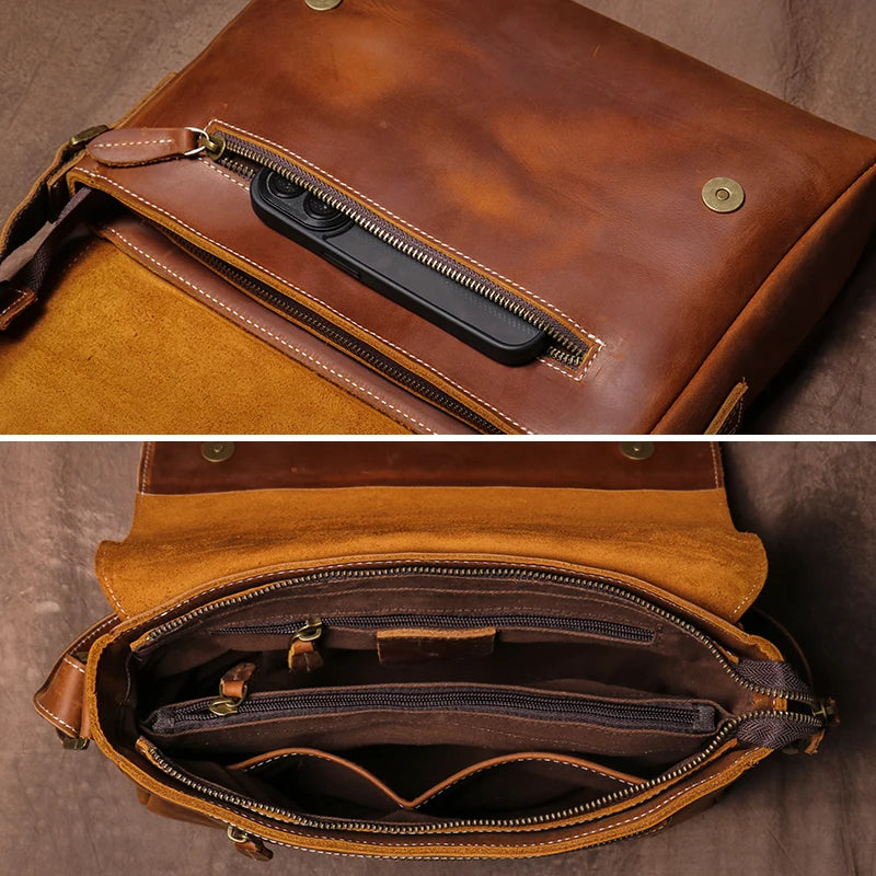 Men’s Leather Shoulder Bag