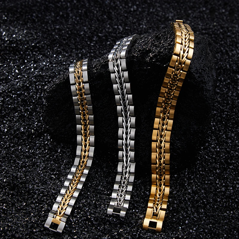 Gold-Plated Cuban Toggle Bracelet