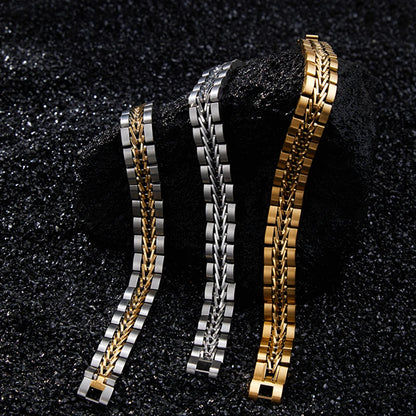 Gold-Plated Cuban Toggle Bracelet
