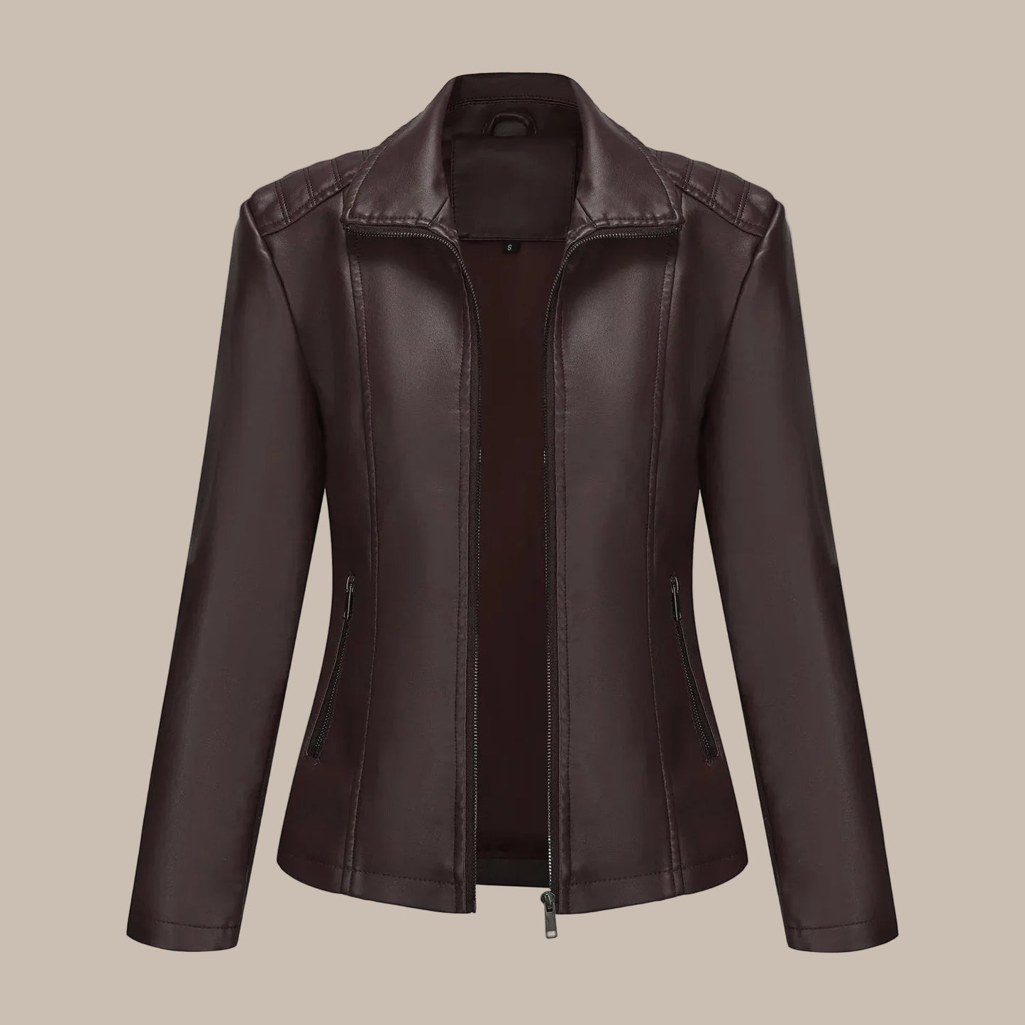 Women's Patchwork Faux Leather Jacket