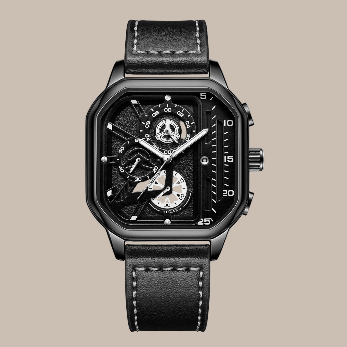 Men's Square Luxury Watch