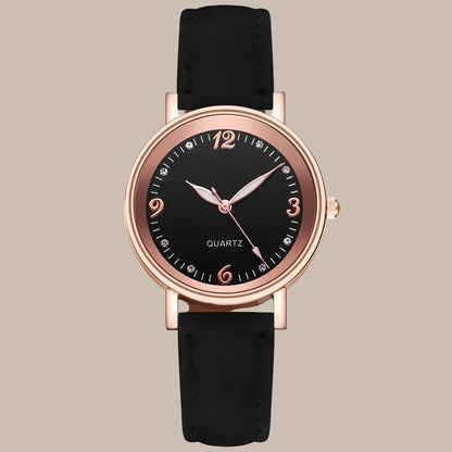Leather Band Wristwatch