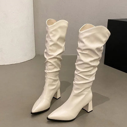Women's Black Knee-High Boots