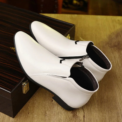 Men's Retro Zipper Ankle Boots
